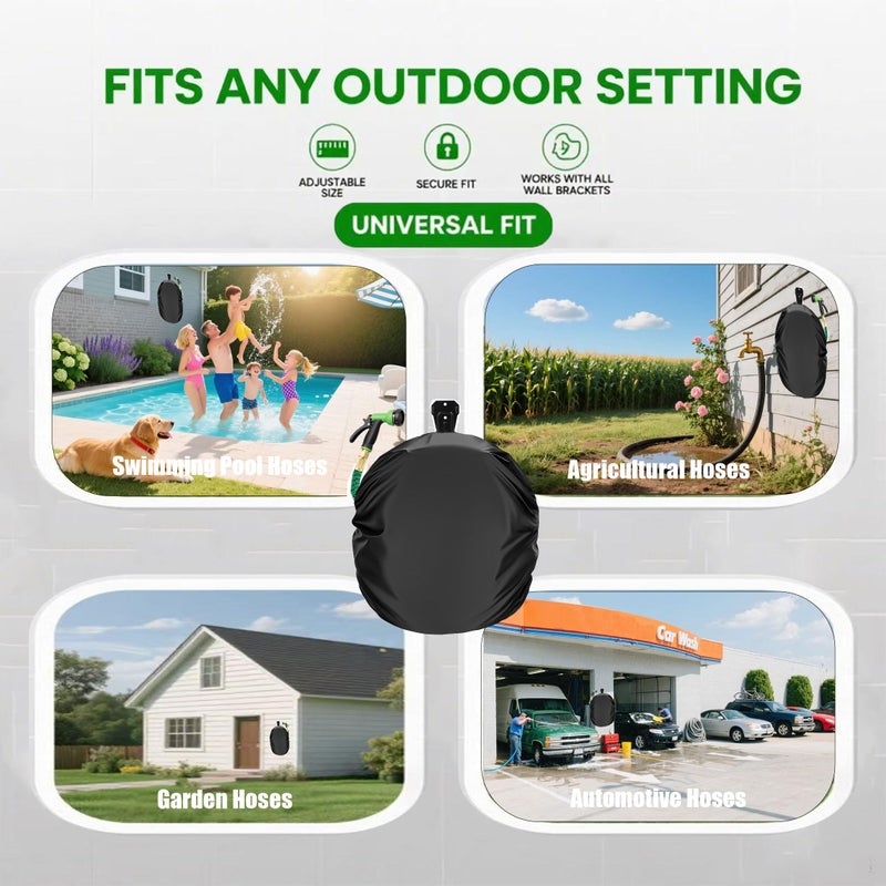 KUAINICE Garden Wall Hose Hanger Cover, for Garden Hose 5/8 in. x 50 -100ft, Protect Your Garden Hose and prolong its Life, Waterproof,Sun-Proof,Dustproof, Oxford spun cloth, double-sided material - Image 5